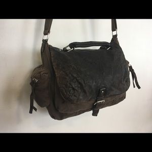 GAP Cargo bag cavas and goat leather